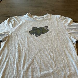 Men’s 2XL Fox Camo Logo- Heather Gray